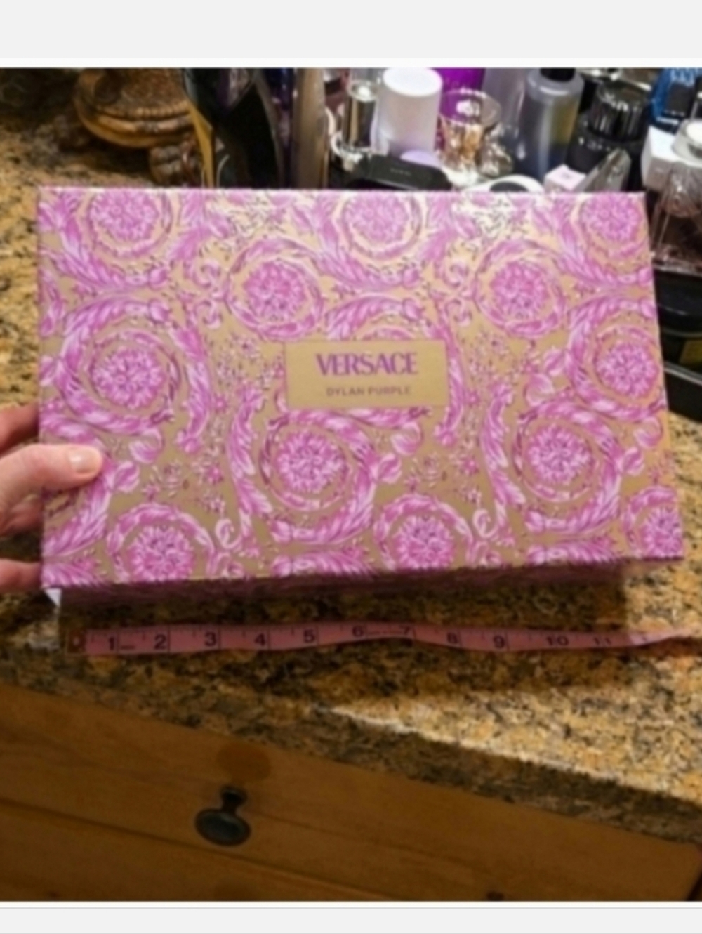 Versace Pink and Gold Empty Box